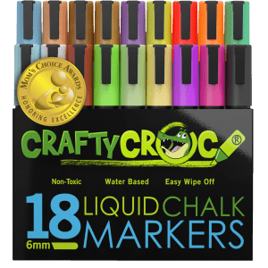 Chalk Markers – 4 White Colors – Crafty Croc