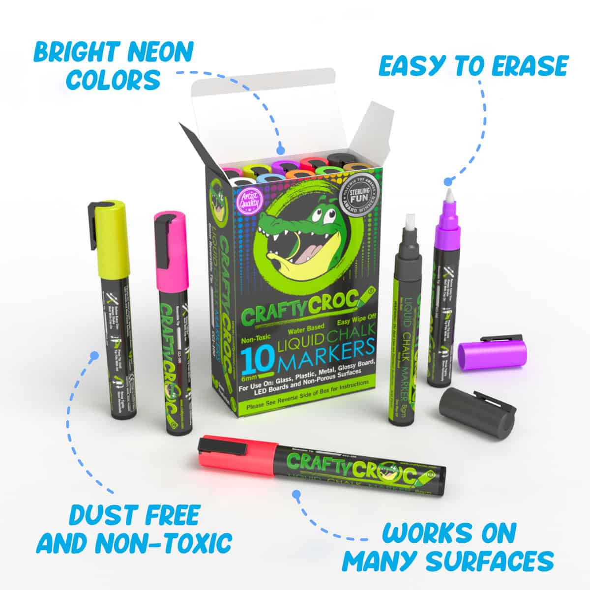 Neon Chalk Markers for Artists for sale