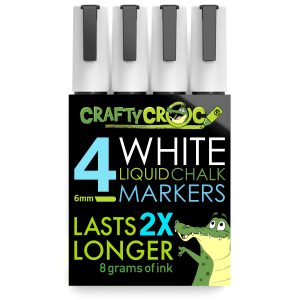 FlashingBoards Wet Liquid Chalk Marker Set (3.0 mm) in Bright Neon Colors,  8 Pk