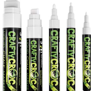 NUOBESTY 8Pcs erasable Fluorescent plate chalk paint markers light