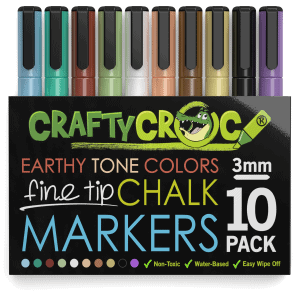 ARTISTRO 8 Neon Chalk Markers - Erasable Chalk Pens with 6mm